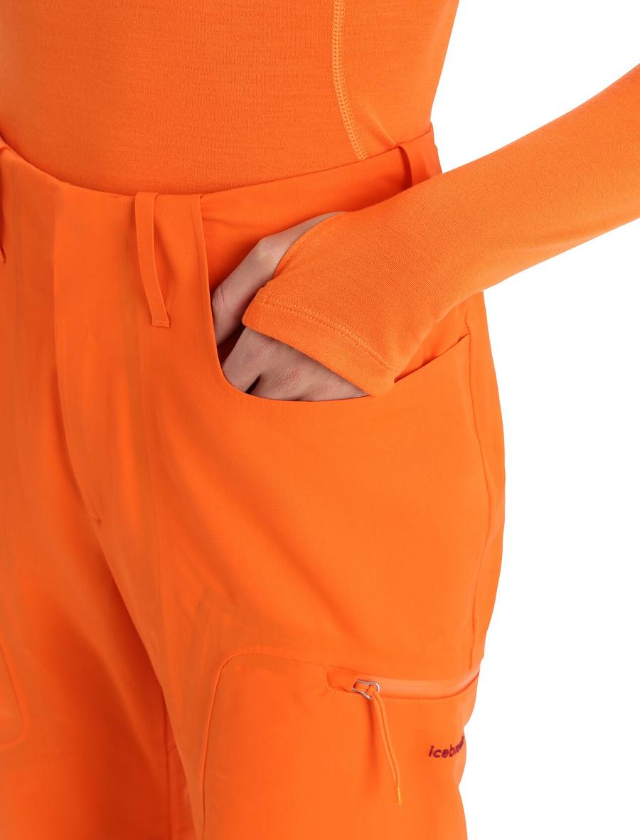 Pantalon Icebreaker Shell+™ Merino Femme Orange | FR 1512SGLO